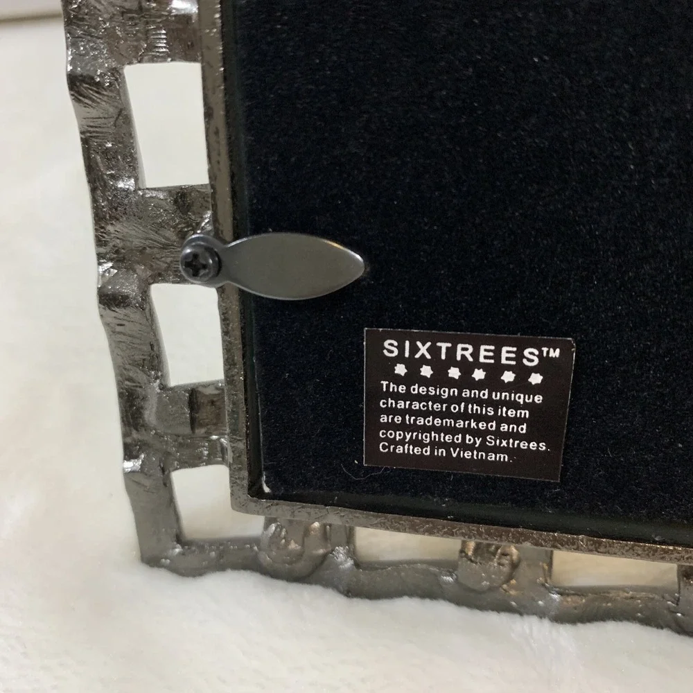 Sixtrees 8x10 Pewter Weave Large‎ Metal Picture Photo Frame New With Open Box